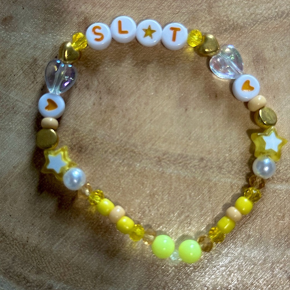 5 for $20 Taylor Swift Handmade Friendship Beaded Bracelet
“Sl*t”